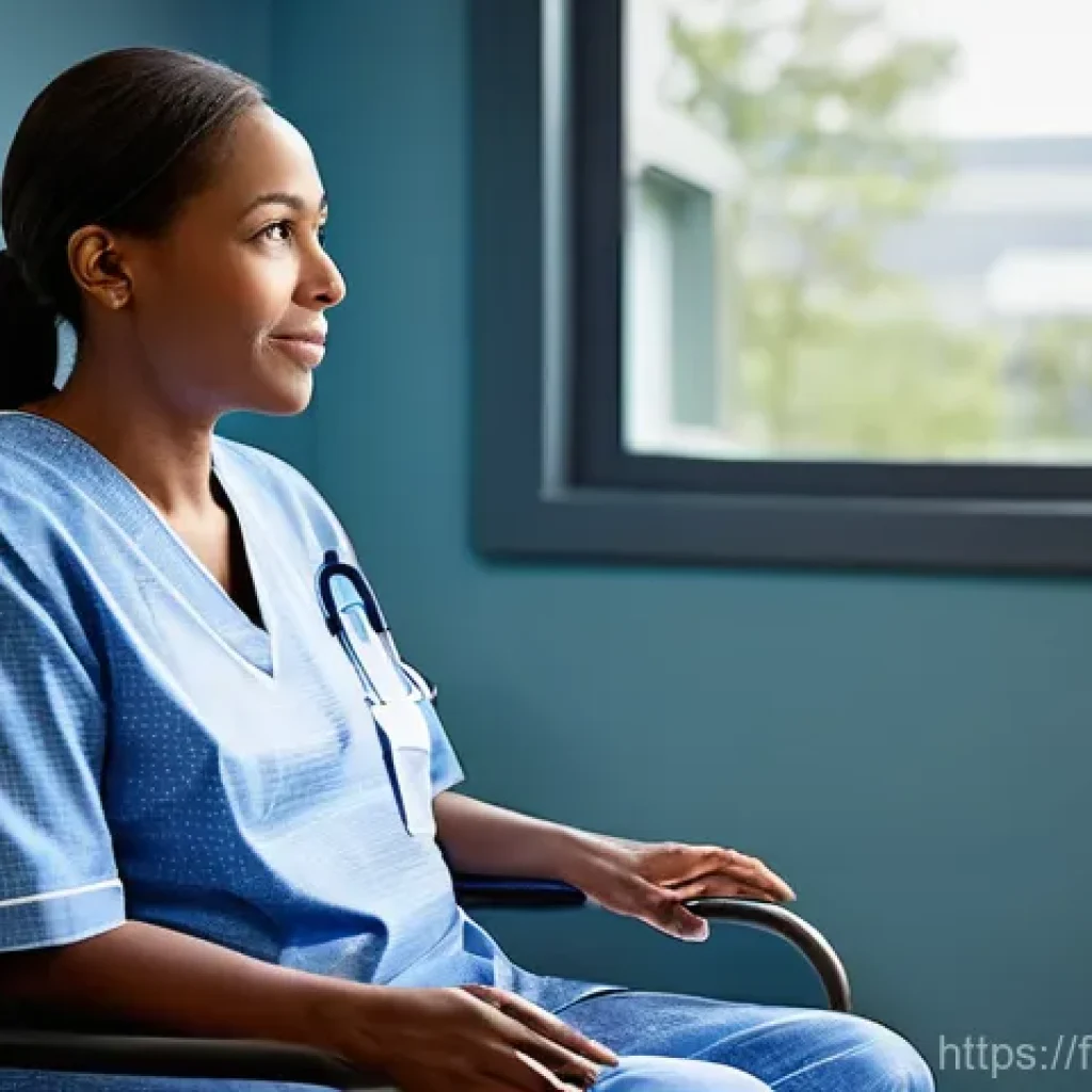 근거 기반 간호 - **Prompt 1: The Informed Caregiver's Dialogue**
"A compassionate female nurse, in her late 30s, ...