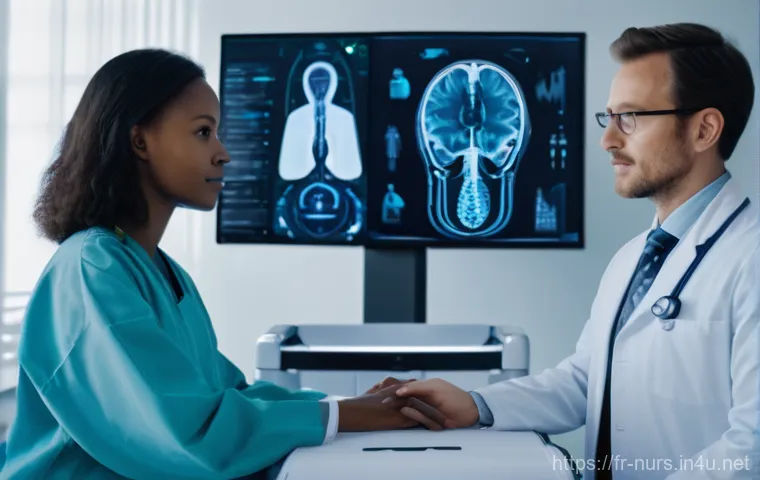 의료 윤리 및 딜레마 사례 - **Prompt:** A compassionate and dignified scene illustrating end-of-life care in a French setting. A...