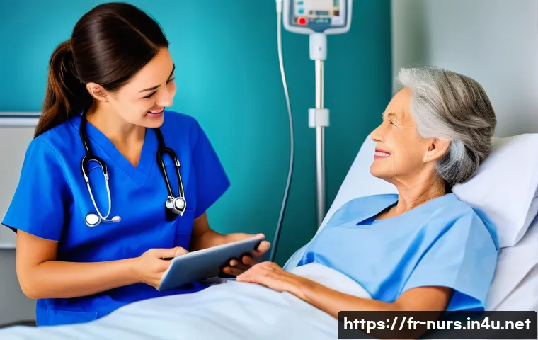 의료 빅데이터와 간호 - **Prompt 1: "The Compassionate Data Analyst"**
    "A dedicated female nurse, in her late 30s, weari...